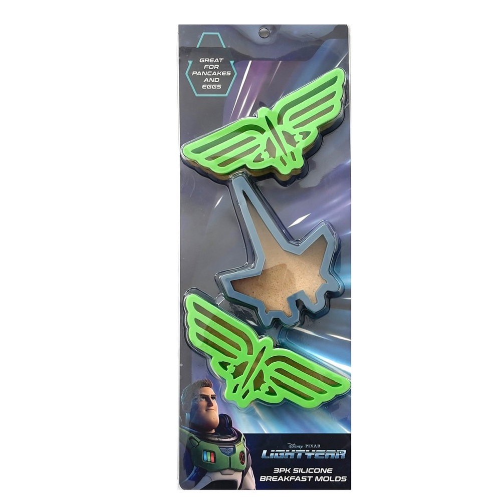🆕 Disney Pixar Lightyear 3 pk Silicone Breakfast Molds